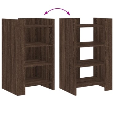 vidaXL Μπουφές Καφέ Δρυς 45x35x75cm από Επεξεργασμένο Ξύλο 1 τεμ.