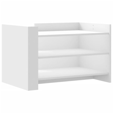 vidaXL Τραπεζάκι Σαλονιού Λευκό 80x50x50cm από Επεξεργασμένο Ξύλο 1 τεμ.