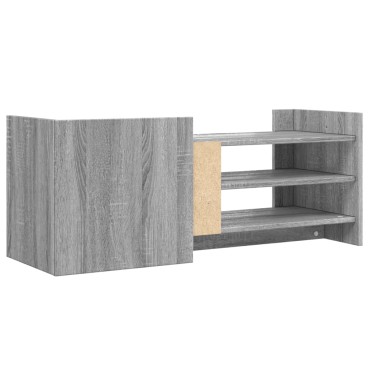 vidaXL Έπιπλο Τηλεόρασης Γκρι Sonoma 100x35x40cm από Επεξεργ. Ξύλο