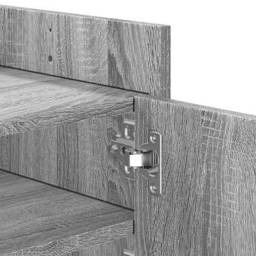 vidaXL Έπιπλο Τηλεόρασης Γκρι Sonoma 100x35x40cm από Επεξεργ. Ξύλο