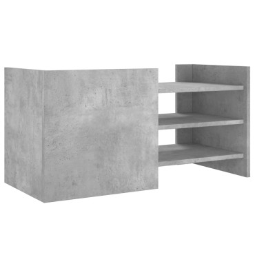 vidaXL Έπιπλο Τηλεόρασης Γκρι Σκυρ. 80x35x40cm Επεξ. Ξύλο