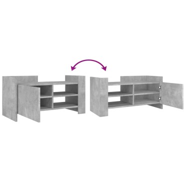vidaXL Έπιπλο Τηλεόρασης Γκρι Σκυρ. 80x35x40cm Επεξ. Ξύλο