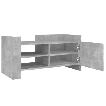vidaXL Έπιπλο Τηλεόρασης Γκρι Σκυρ. 80x35x40cm Επεξ. Ξύλο
