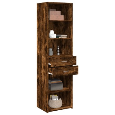vidaXL Ντουλάπι Καπνιστή Δρυς 50x42,5x185cm από Επεξεργασμένο Ξύλο 1 τεμ.