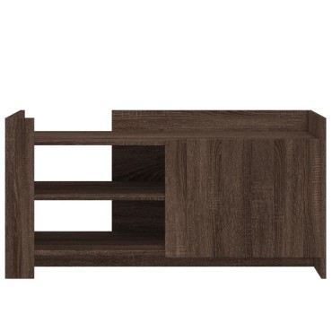 vidaXL Τραπεζάκι Σαλονιού Καφέ Δρυς 100x50x50cm Επεξεργασμένο Ξύλο 1 τεμ.