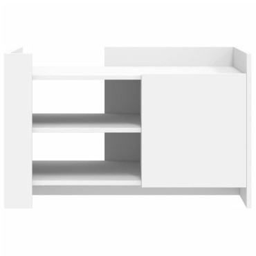 vidaXL Τραπεζάκι Σαλονιού Λευκό 80x50x50cm από Επεξεργασμένο Ξύλο 1 τεμ.