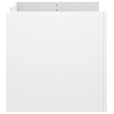 vidaXL Τραπεζάκι Σαλονιού Λευκό 80x50x50cm από Επεξεργασμένο Ξύλο 1 τεμ.
