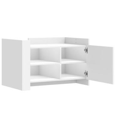 vidaXL Τραπεζάκι Σαλονιού Λευκό 80x50x50cm από Επεξεργασμένο Ξύλο 1 τεμ.