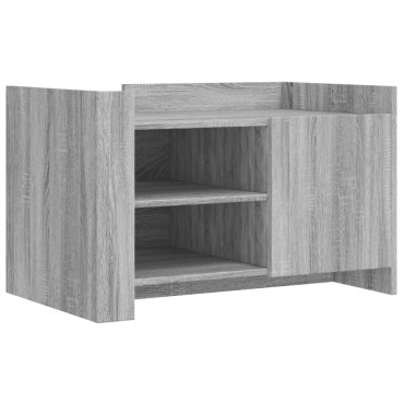 vidaXL Τραπεζάκι Σαλονιού Γκρι Sonoma 80x50x50cm Επεξεργασμένο Ξύλο 1 τεμ.