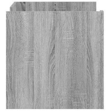 vidaXL Τραπεζάκι Σαλονιού Γκρι Sonoma 80x50x50cm Επεξεργασμένο Ξύλο 1 τεμ.