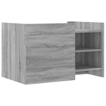 vidaXL Τραπεζάκι Σαλονιού Γκρι Sonoma 80x50x50cm Επεξεργασμένο Ξύλο 1 τεμ.