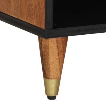 vidaXL Έπιπλο Τηλεόρασης 100x33x46cm από Μασίφ Ξύλο Μάνγκο