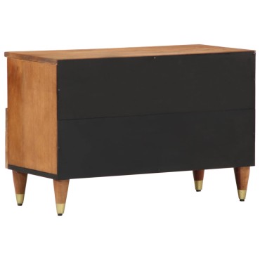vidaXL Έπιπλο Τηλεόρασης 70x33x46cm από Μασίφ Ξύλο Μάνγκο