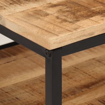 vidaXL Τραπεζάκι Σαλονιού 45x45x35cm από Μασίφ Ξύλο Μάνγκο 1 τεμ.