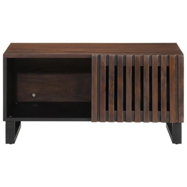 vidaXL Τραπεζάκι Σαλονιού Καφέ/Μαύρο 80x51x40cm Μασίφ Ξύλο Μάνγκο 1 τεμ.