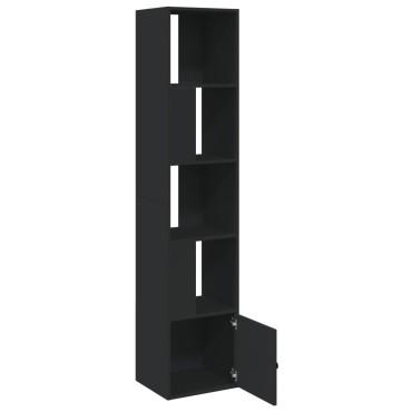 vidaXL Βιβλιοθήκη Μαύρη 40x36x189cm από Επεξεργασμένο Ξύλο 1 τεμ.