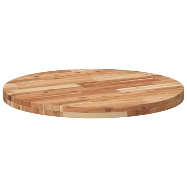 vidaXL Επιφάνεια Τραπεζιού Στρογγυλή 70x4cm από Μασίφ Ξύλο Ακακίας 1 τεμ.