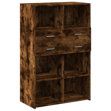 vidaXL Ντουλάπι Καπνιστή Δρυς 80x42,5x124cm από Επεξεργασμένο Ξύλο 1 τεμ.