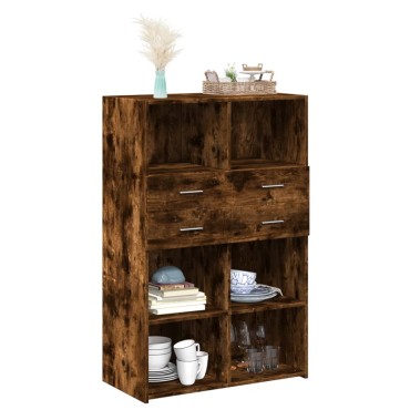 vidaXL Ντουλάπι Καπνιστή Δρυς 80x42,5x124cm από Επεξεργασμένο Ξύλο 1 τεμ.