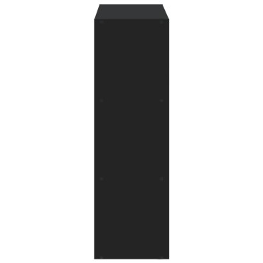 vidaXL Βιβλιοθήκη Μαύρη 102x32x102cm από Επεξεργασμένο Ξύλο 1 τεμ.