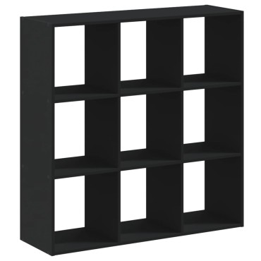 vidaXL Βιβλιοθήκη Μαύρη 102x32x102cm από Επεξεργασμένο Ξύλο 1 τεμ.