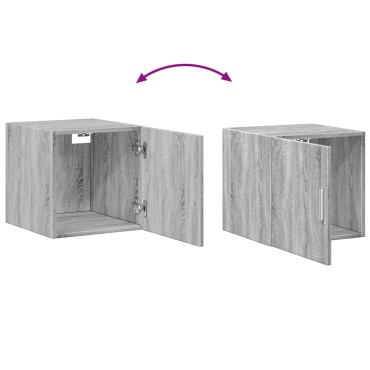 vidaXL Ντουλάπι Τοίχου Γκρι Sonoma 40x42,5x40cm Επεξεργασμένο Ξύλο 1 τεμ.