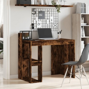 vidaXL Γραφείο Καπνιστή Δρυς 103,5x56,5x94cm από Επεξεργασμένο Ξύλο 1 τεμ.