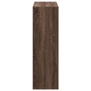vidaXL Βιβλιοθήκη Καφέ Δρυς 102x32x102cm από Επεξεργασμένο Ξύλο 1 τεμ.