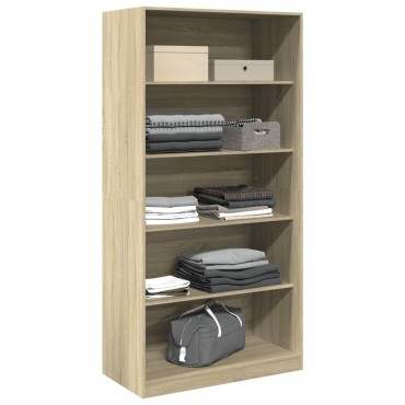 vidaXL Ντουλάπα Χρώμα Sonoma Δρυς 100x50x200cm από Επεξεργασμένο Ξύλο 1 τεμ.