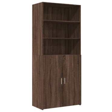 vidaXL Ντουλάπι Καφέ Δρυς 80x42,5x185cm από Επεξεργασμένο Ξύλο 1 τεμ.
