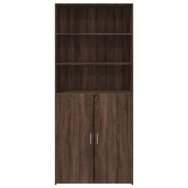 vidaXL Ντουλάπι Καφέ Δρυς 80x42,5x185cm από Επεξεργασμένο Ξύλο 1 τεμ.