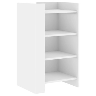 vidaXL Συρταριέρα Λευκή 45x35x75cm από Επεξεργασμένο Ξύλο 1 τεμ.