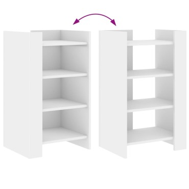 vidaXL Συρταριέρα Λευκή 45x35x75cm από Επεξεργασμένο Ξύλο 1 τεμ.