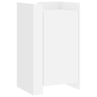 vidaXL Συρταριέρα Λευκή 45x35x75cm από Επεξεργασμένο Ξύλο 1 τεμ.
