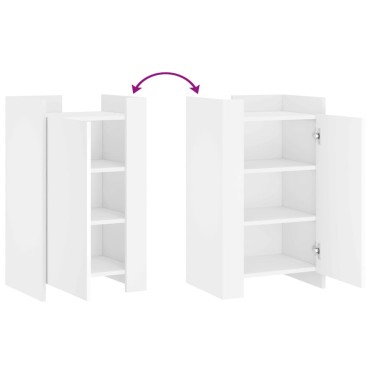 vidaXL Συρταριέρα Λευκή 45x35x75cm από Επεξεργασμένο Ξύλο 1 τεμ.