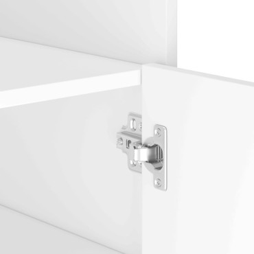 vidaXL Συρταριέρα Λευκή 45x35x75cm από Επεξεργασμένο Ξύλο 1 τεμ.