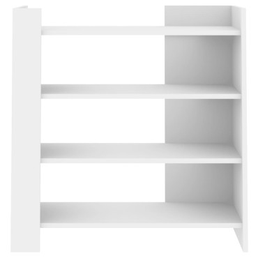 vidaXL Ραφιέρα Λευκή 73,5x35x75cm από Επεξεργασμένο Ξύλο 1 τεμ.