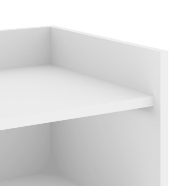 vidaXL Ραφιέρα Λευκή 73,5x35x75cm από Επεξεργασμένο Ξύλο 1 τεμ.