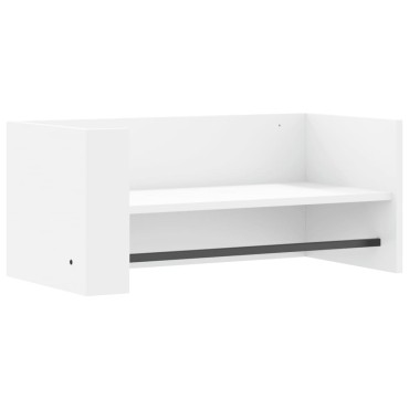 vidaXL Ράφι Τοίχου Λευκό 70,5x35x30,5cm από Επεξεργασμένο Ξύλο 1 τεμ.