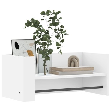 vidaXL Ράφι Τοίχου Λευκό 70,5x35x30,5cm από Επεξεργασμένο Ξύλο 1 τεμ.