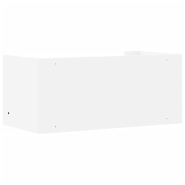 vidaXL Ράφι Τοίχου Λευκό 70,5x35x30,5cm από Επεξεργασμένο Ξύλο 1 τεμ.