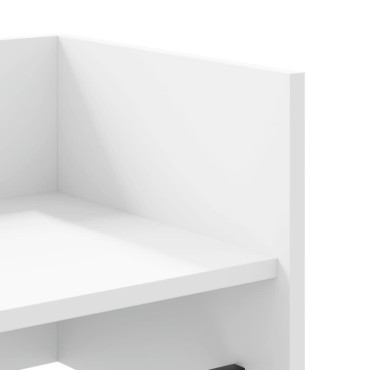 vidaXL Ράφι Τοίχου Λευκό 70,5x35x30,5cm από Επεξεργασμένο Ξύλο 1 τεμ.