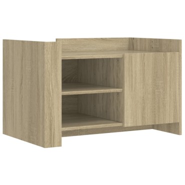 vidaXL Τραπεζάκι Σαλονιού Sonoma Δρυς 80x50x50cm Επεξεργασμένο Ξύλο 1 τεμ.