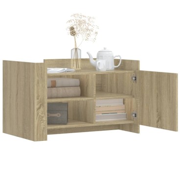 vidaXL Τραπεζάκι Σαλονιού Sonoma Δρυς 80x50x50cm Επεξεργασμένο Ξύλο 1 τεμ.