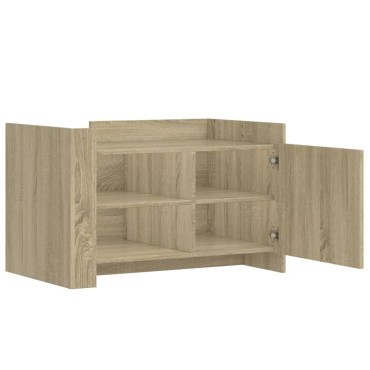vidaXL Τραπεζάκι Σαλονιού Sonoma Δρυς 80x50x50cm Επεξεργασμένο Ξύλο 1 τεμ.
