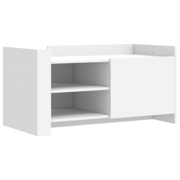 vidaXL Τραπεζάκι Σαλονιού Λευκό 100x50x50cm Επεξεργασμένο Ξύλο 1 τεμ.