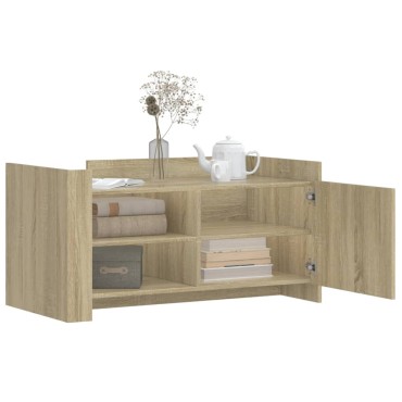 vidaXL Τραπεζάκι Σαλονιού Sonoma Δρυς 100x50x50cm Επεξεργασμένο Ξύλο 1 τεμ.