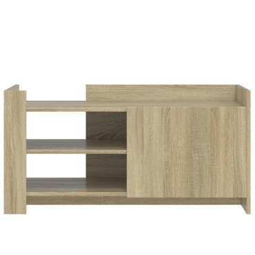 vidaXL Τραπεζάκι Σαλονιού Sonoma Δρυς 100x50x50cm Επεξεργασμένο Ξύλο 1 τεμ.