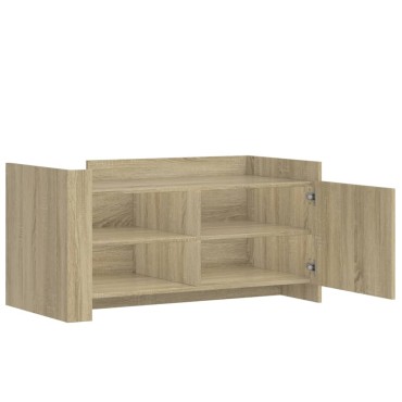 vidaXL Τραπεζάκι Σαλονιού Sonoma Δρυς 100x50x50cm Επεξεργασμένο Ξύλο 1 τεμ.