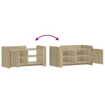 vidaXL Τραπεζάκι Σαλονιού Sonoma Δρυς 100x50x50cm Επεξεργασμένο Ξύλο 1 τεμ.